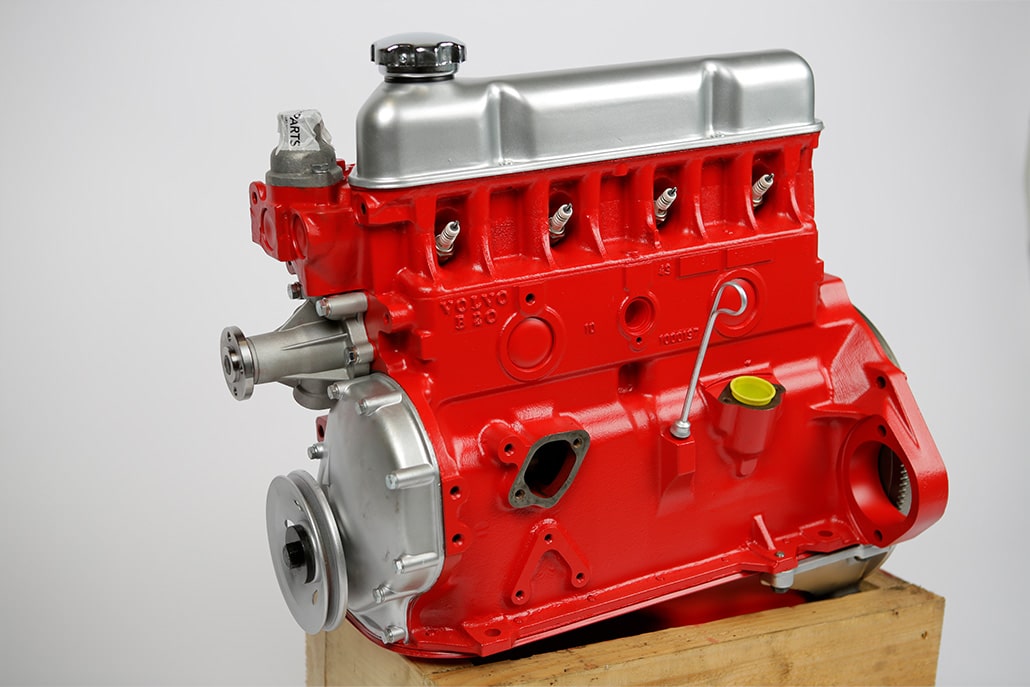 Volvo B20 motor i rød